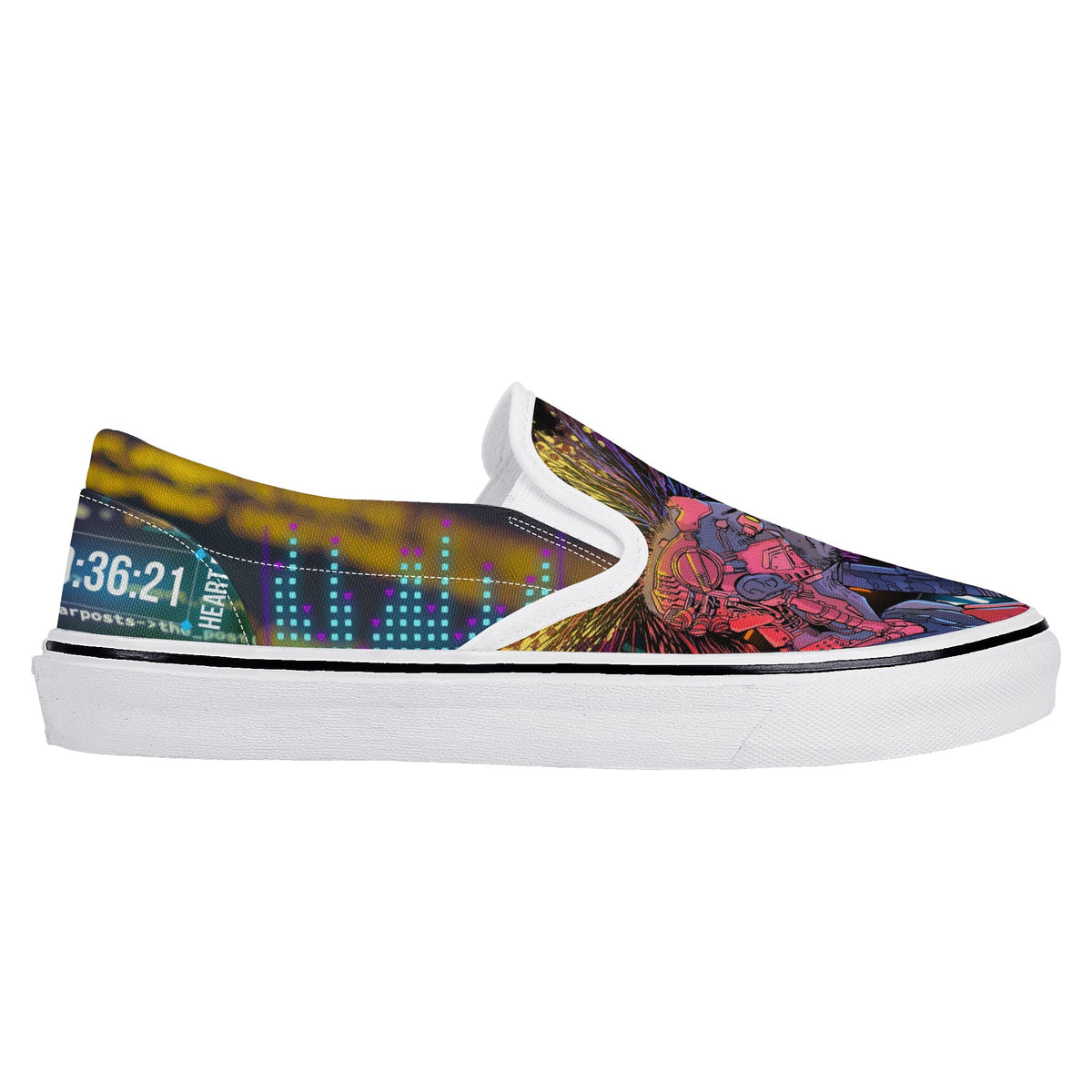 Cyberpunk Custom Vans Slip On Shoes