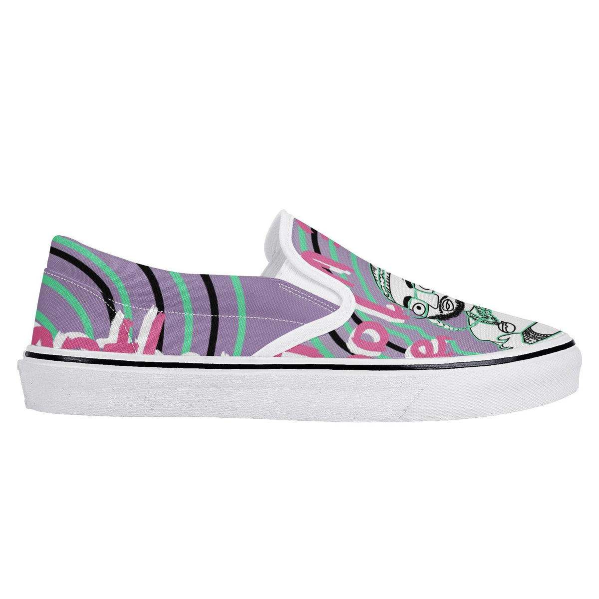 Pop Smoke Custom Vans Slip On Shoes