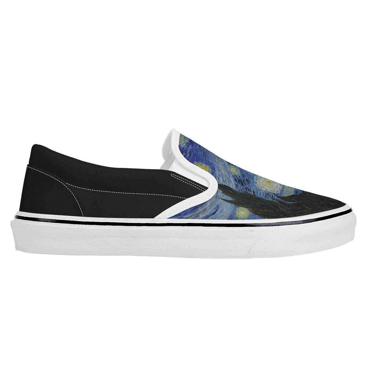 Starry Night Custom Vans Slip On Shoes