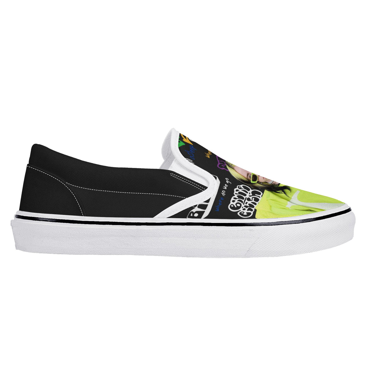 Billie Eilish Custom Vans Slip On Shoes