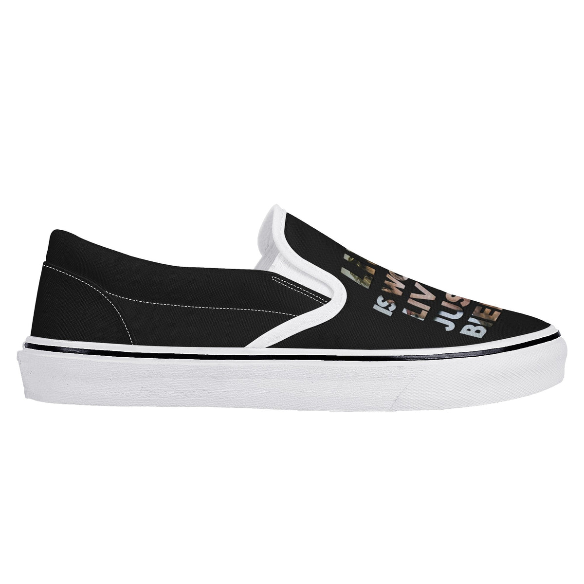 Justin Bieber Custom Vans Slip On Shoes