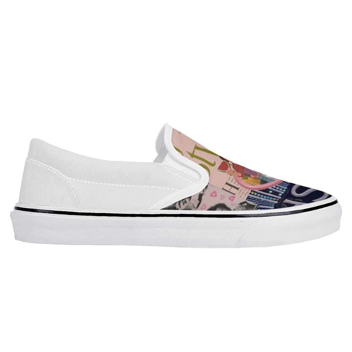 Harry Styles Custom Vans Slip On Shoes