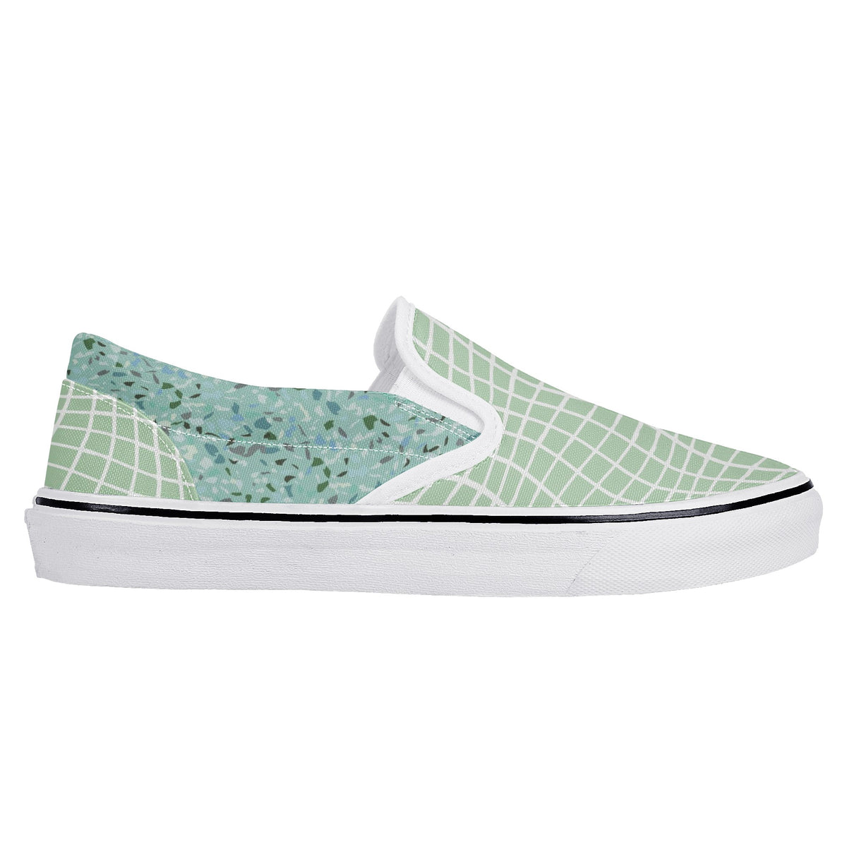 wavy plaid New Slip On Shoes