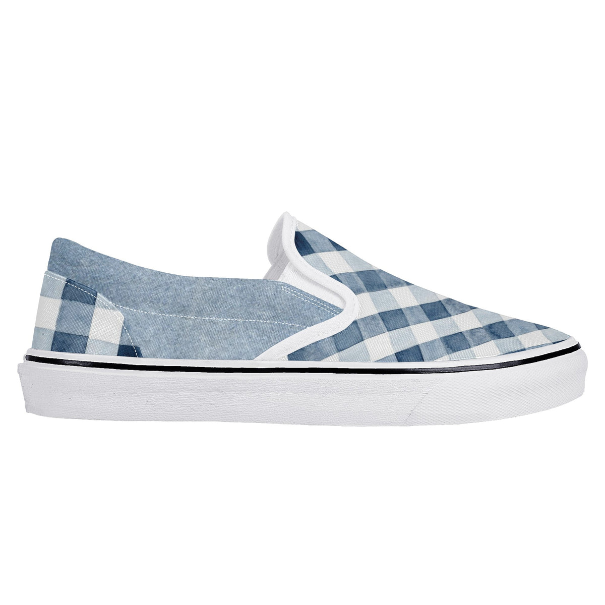 buffalo plaid New Slip On Shoes