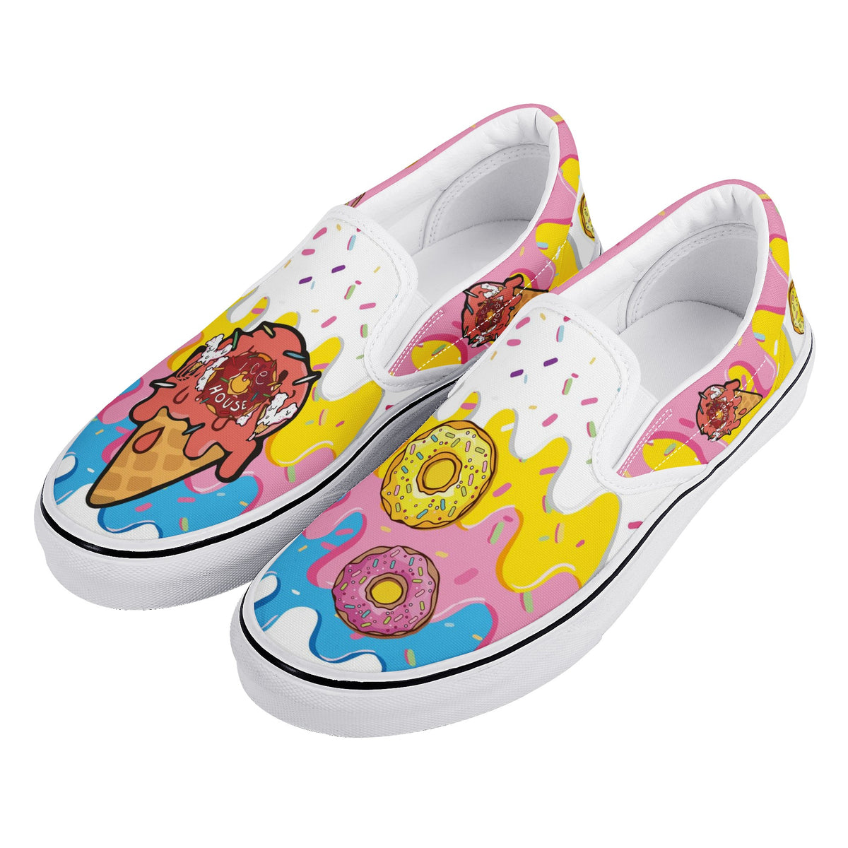 Dount Custom Vans Slip On Shoes