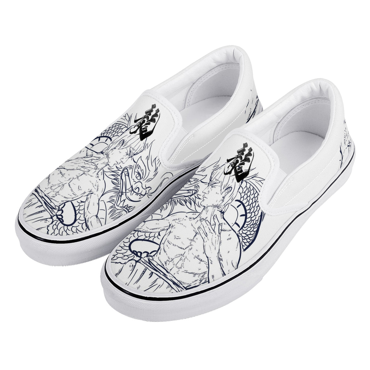 Bruce Lee Custom Vans Slip On Shoes