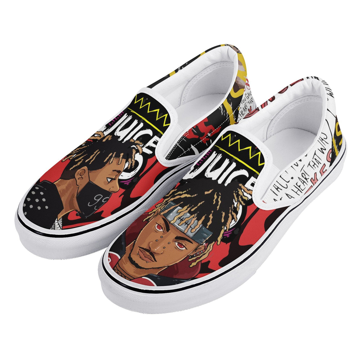 Juice Wrld Custom Vans Slip On Shoes