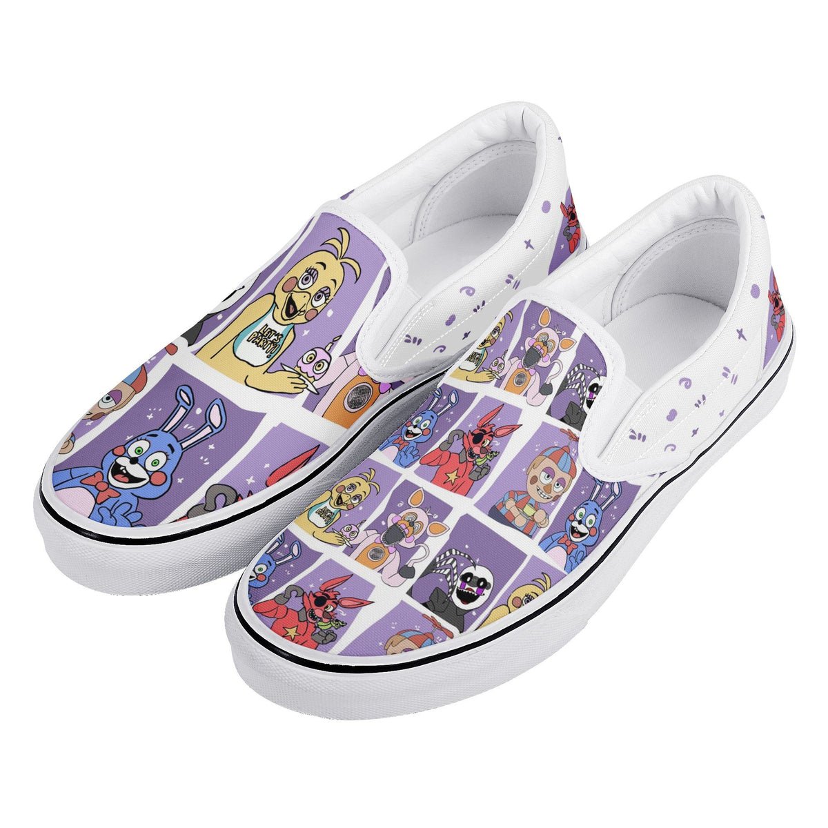 Five Nights At Freddy&#39;s Custom Vans Slip On Shoes