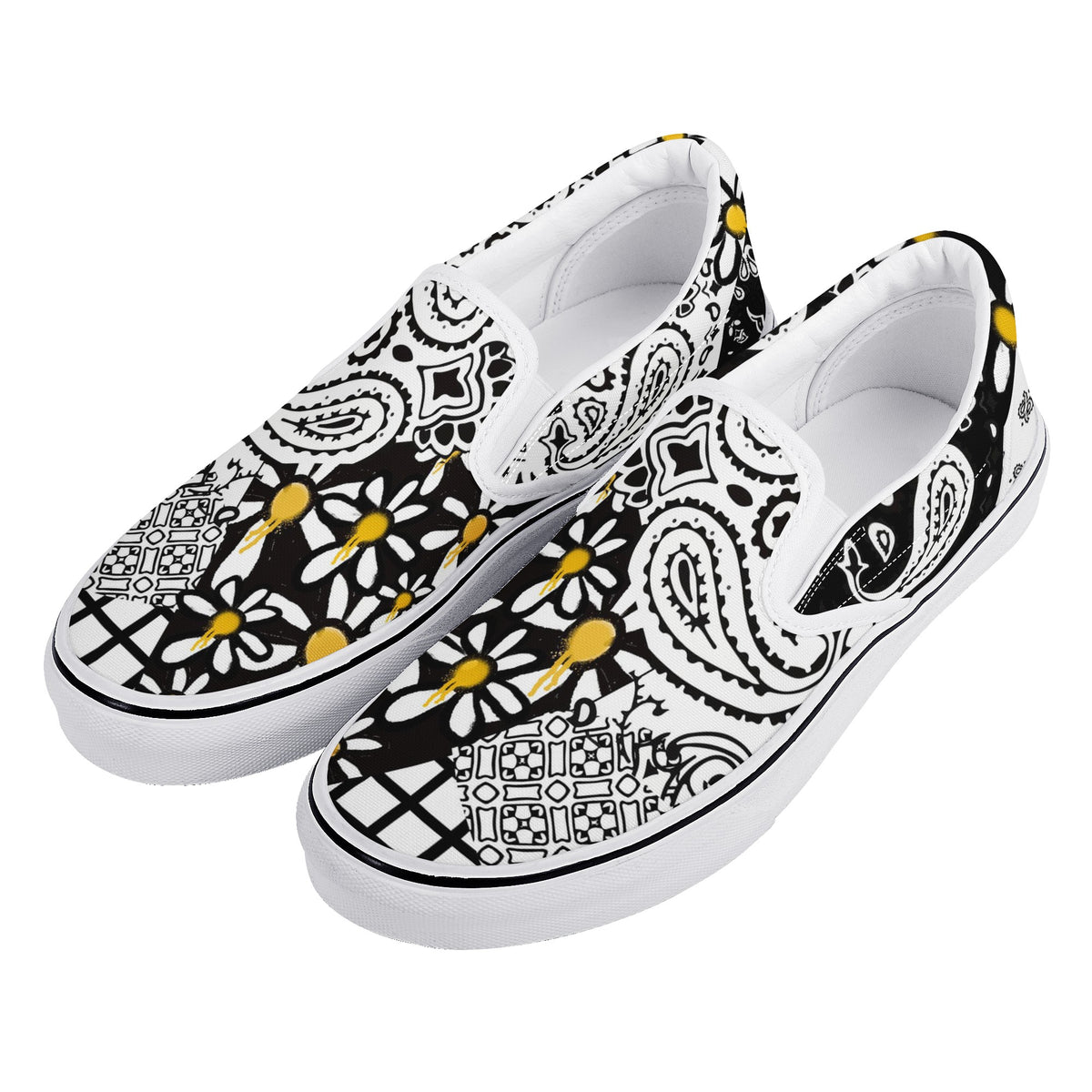 Daisy Custom Vans Slip On Shoes