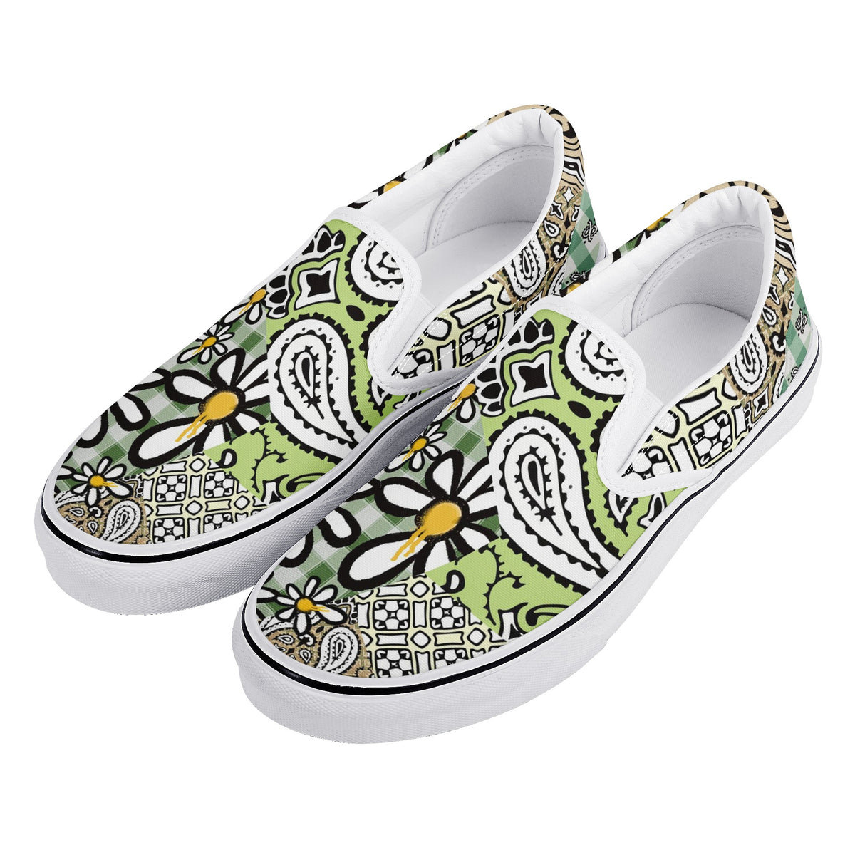 Daisy Custom Vans Slip On Shoes