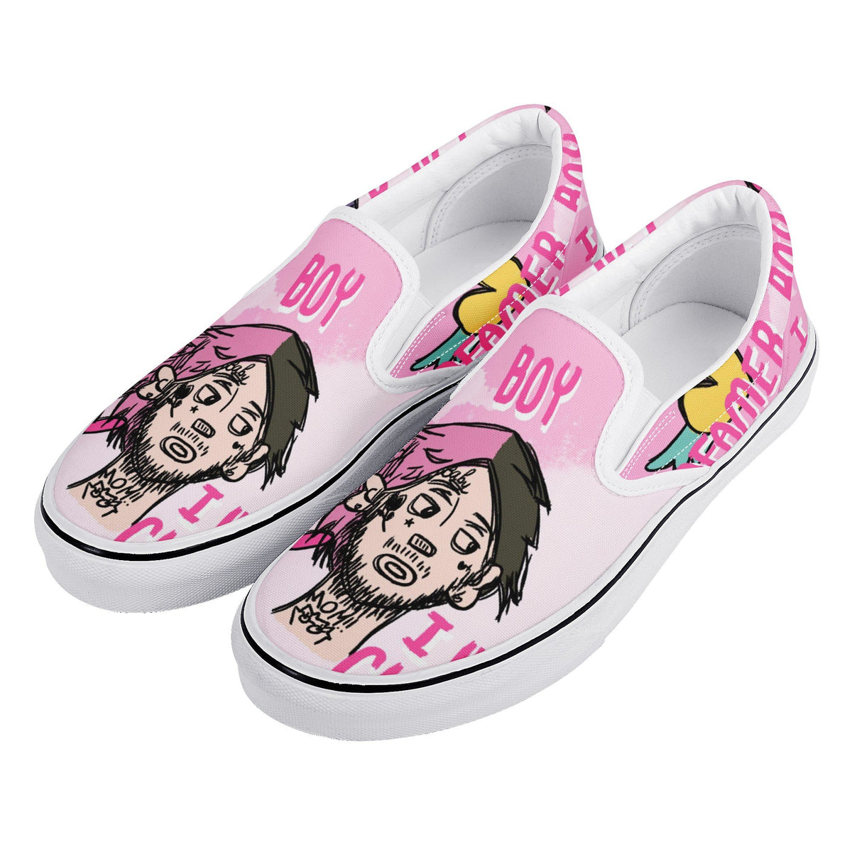 Lil Peep Custom Vans Slip On Shoes