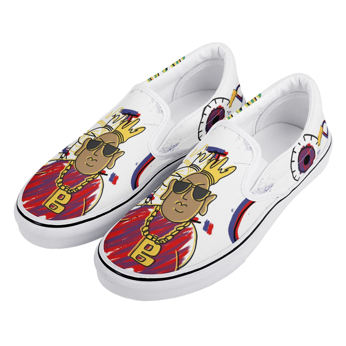 The Notorious B.I.G Custom Vans Slip On Shoes