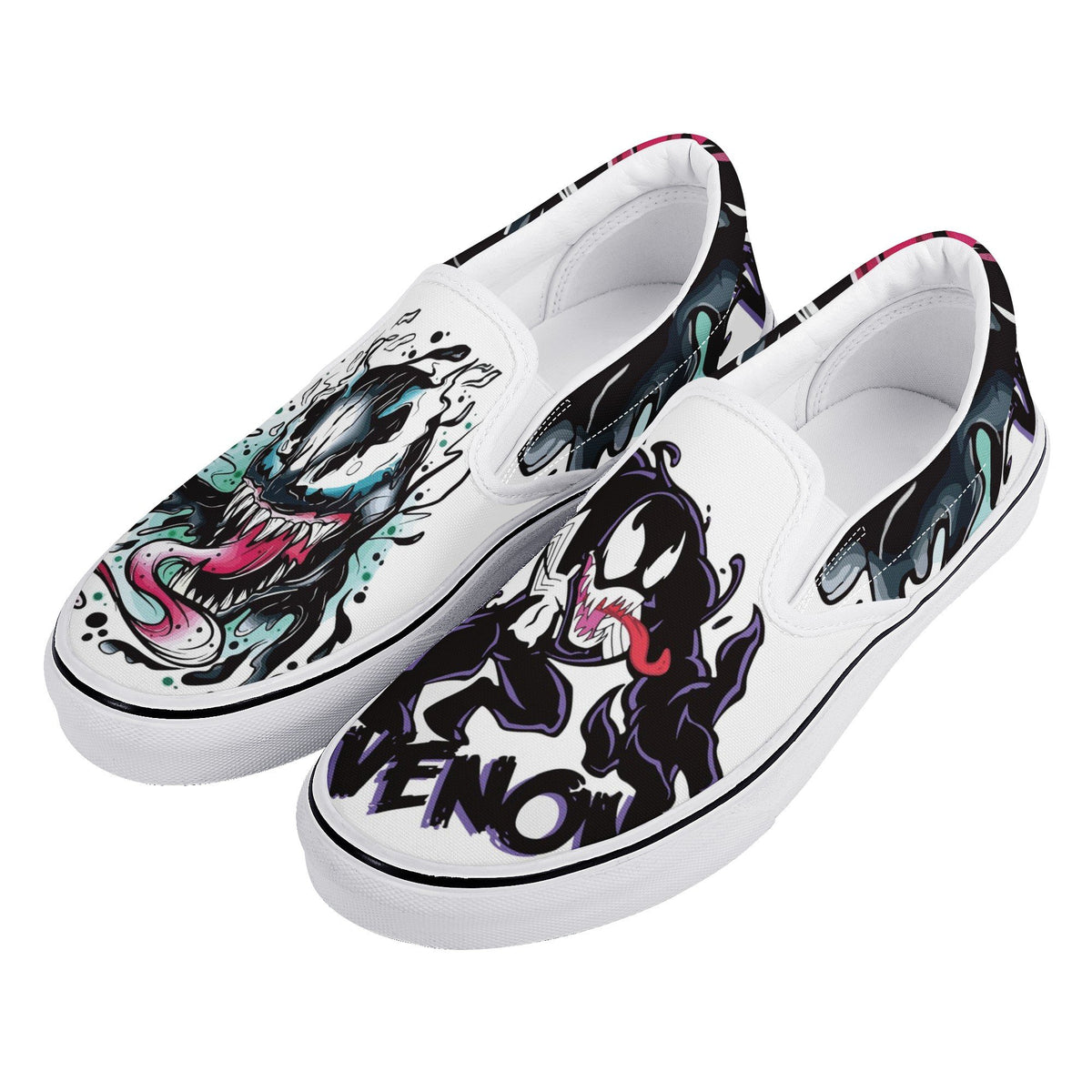Venom Custom Vans Slip On Shoes