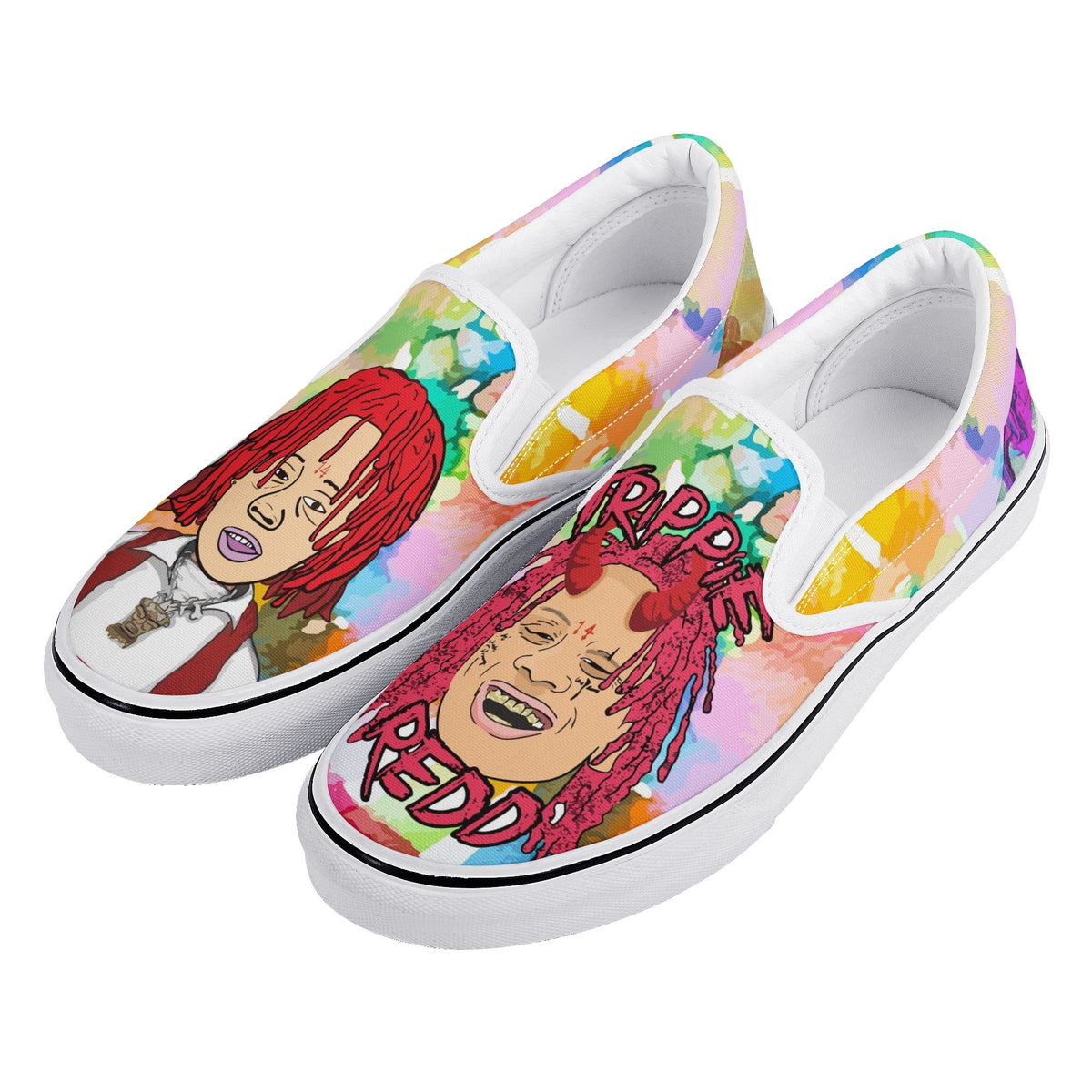 Trippie Redd Custom Vans Slip On Shoes
