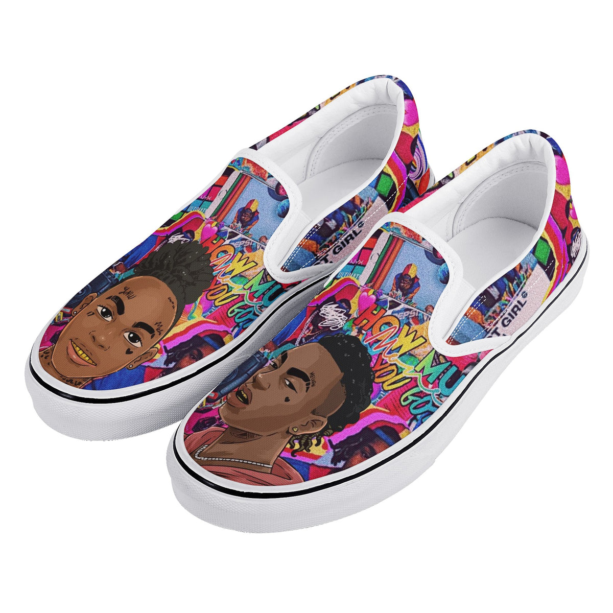 Ynw Melly Custom Vans Slip On Shoes