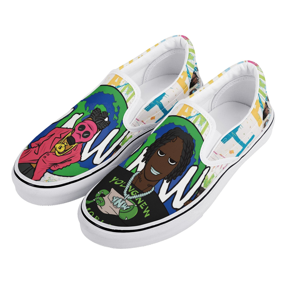 Ynw Melly Custom Vans Slip On Shoes