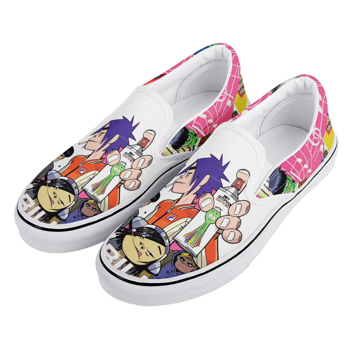Gorillaz Custom Vans Slip On Shoes