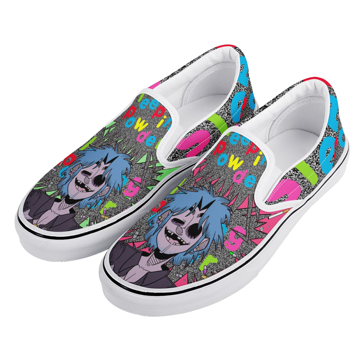 Gorillaz Custom Vans Slip On Shoes