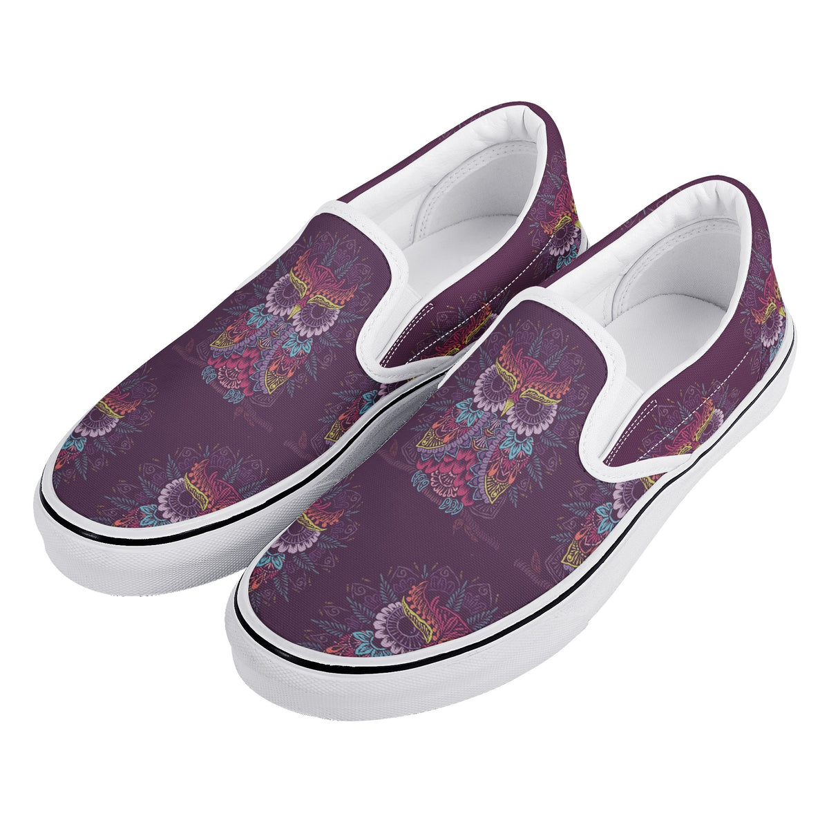 Mandala Custom Vans Slip On Shoes