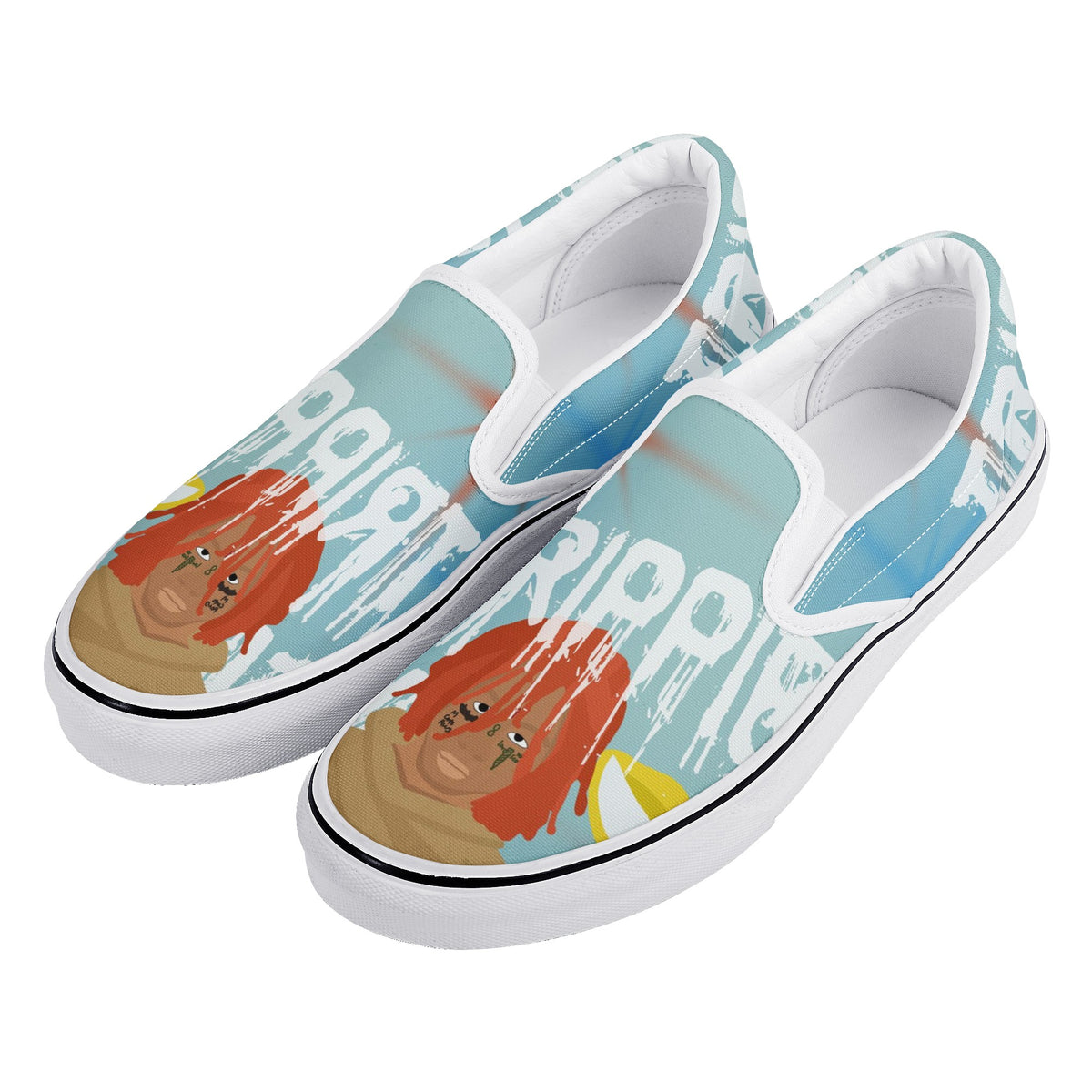 Trippie Redd Custom Vans Slip On Shoes