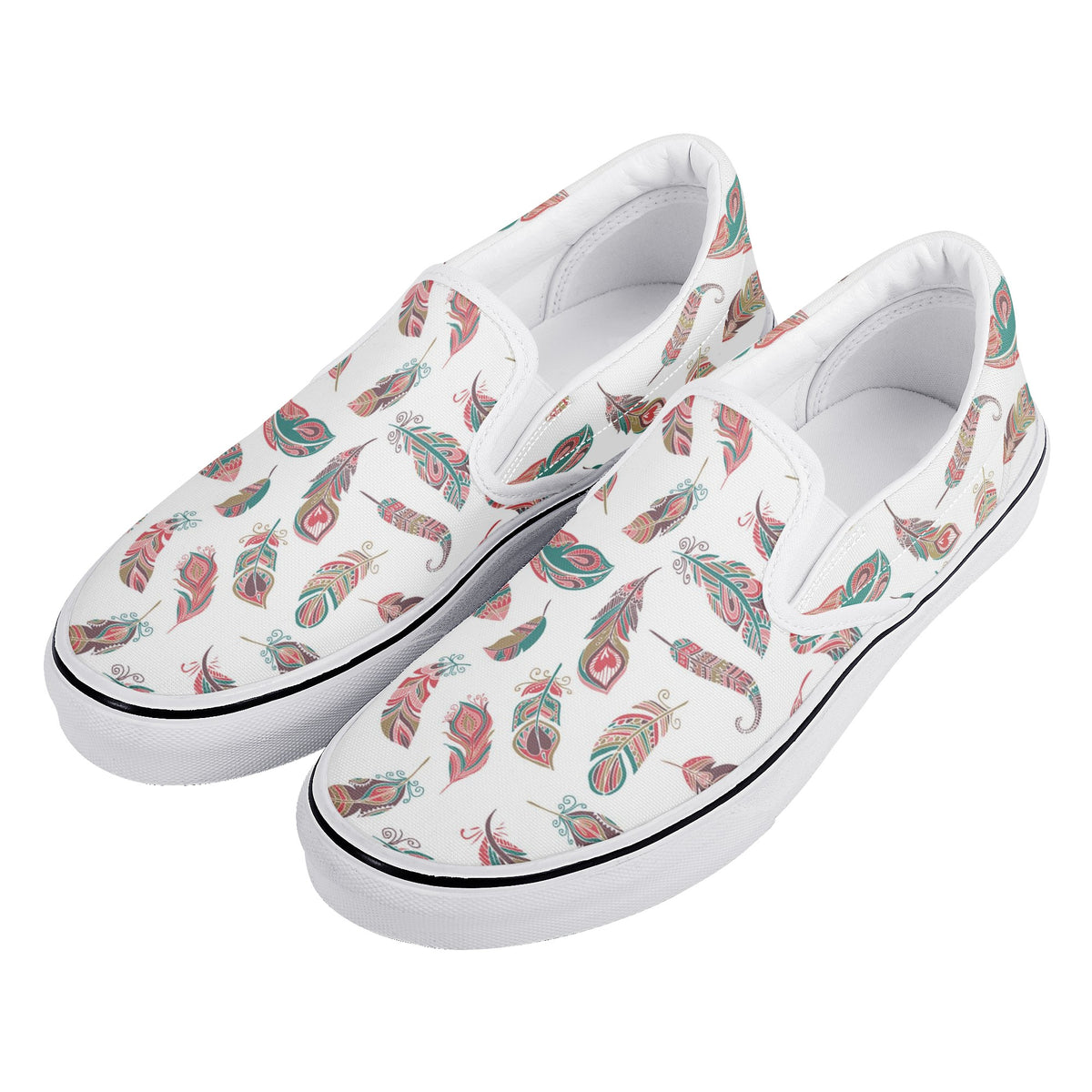 Bohemian Custom Vans Slip On Shoes