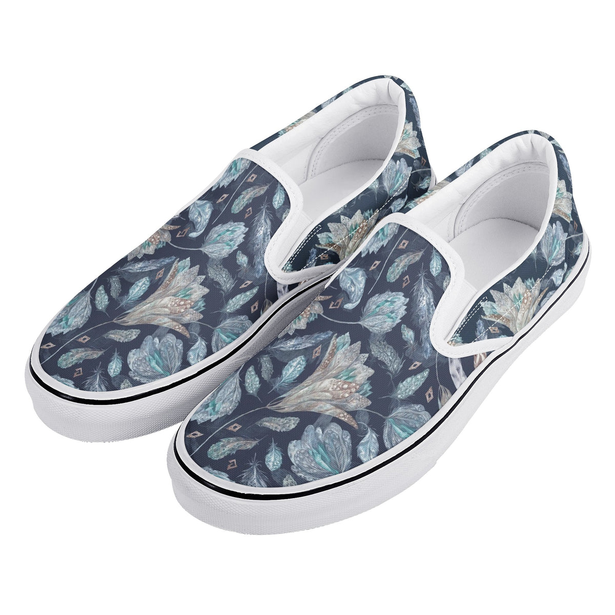 Bohemian Custom Vans Slip On Shoes