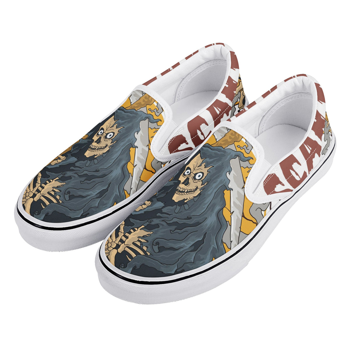 Skull New Slip On Shoes New Slip On Shoes