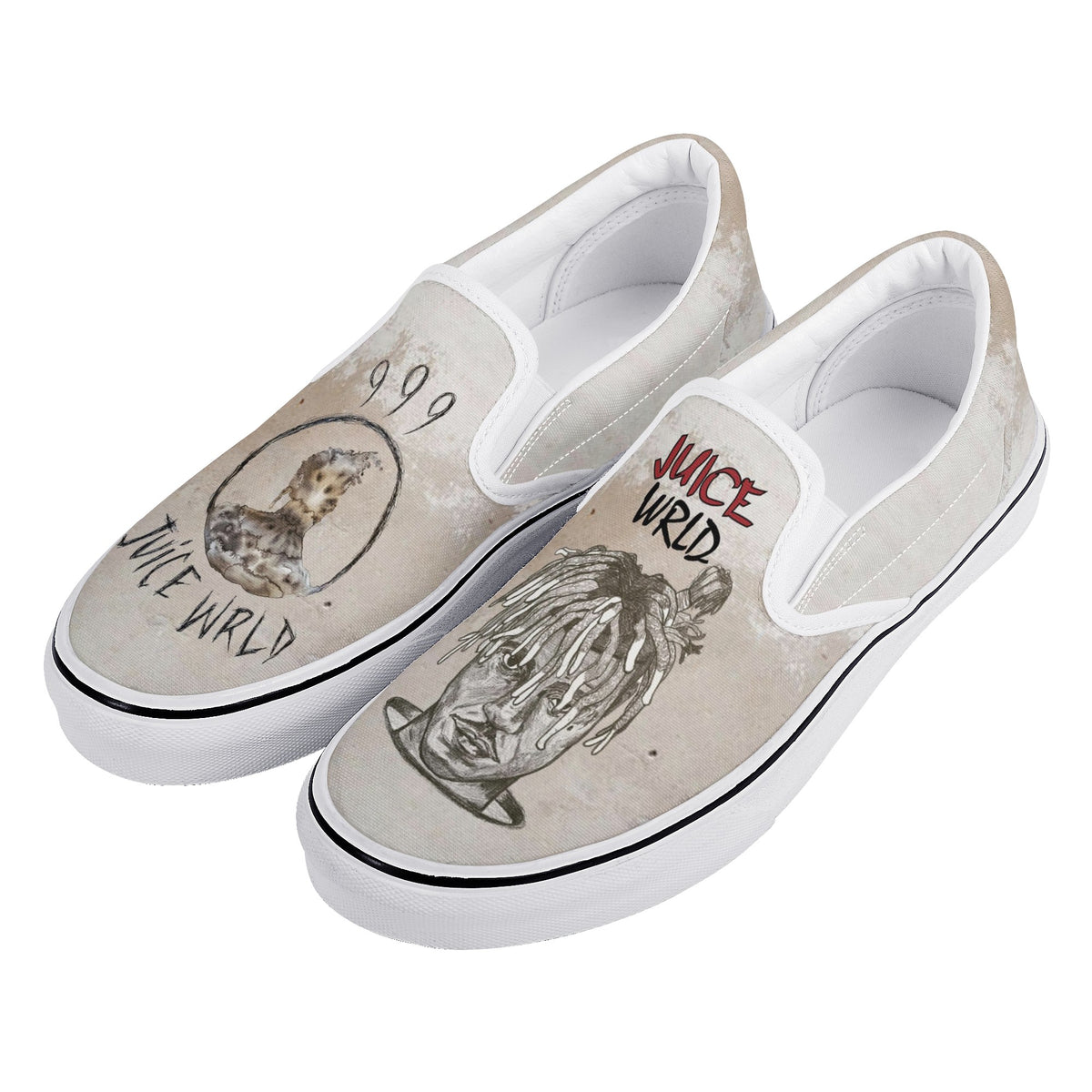 Juice Wrld Custom Vans Slip On Shoes