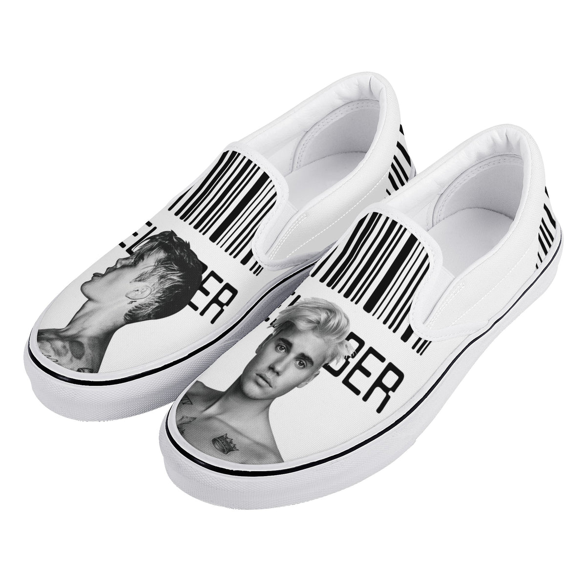 Justin Bieber Custom Vans Slip On Shoes