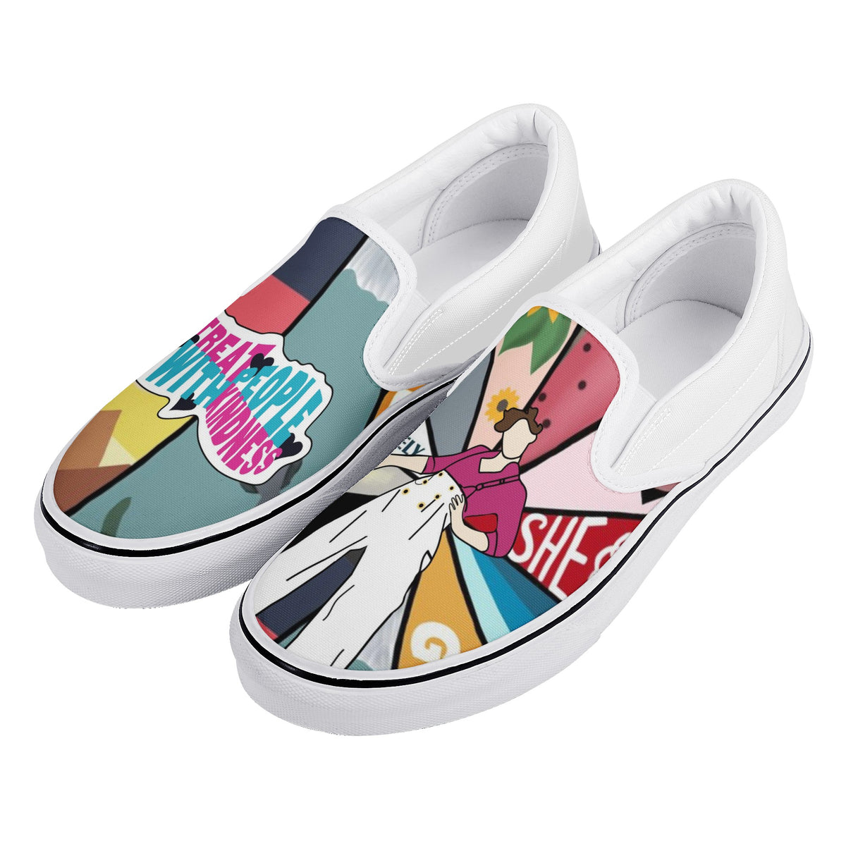 Harry Styles Custom Vans Slip On Shoes
