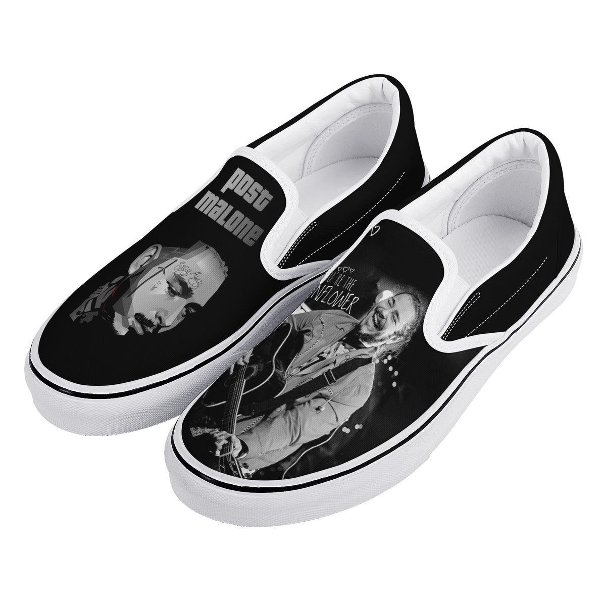 Post Malone Custom Vans Slip On Shoes