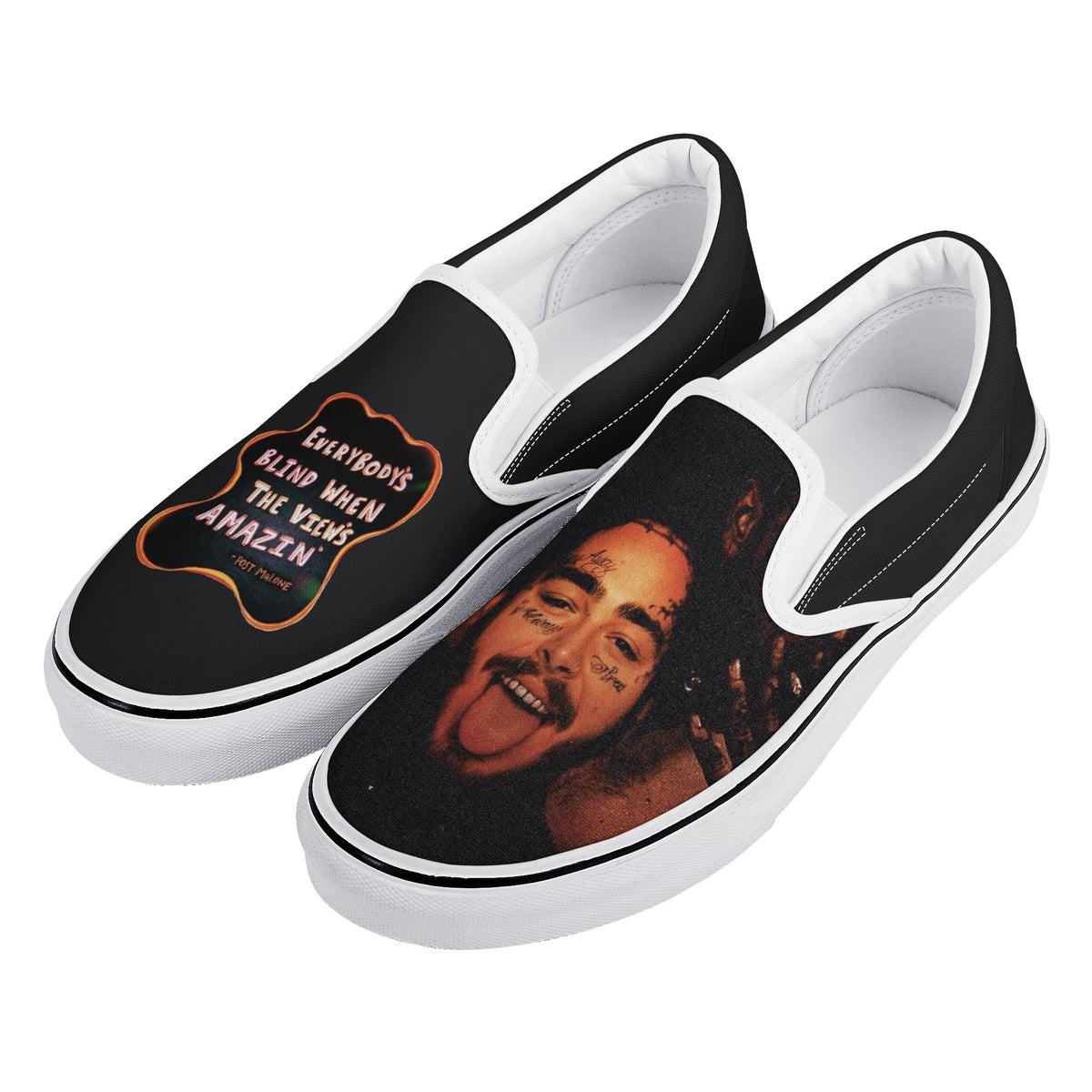 Post Malone Custom Vans Slip On Shoes