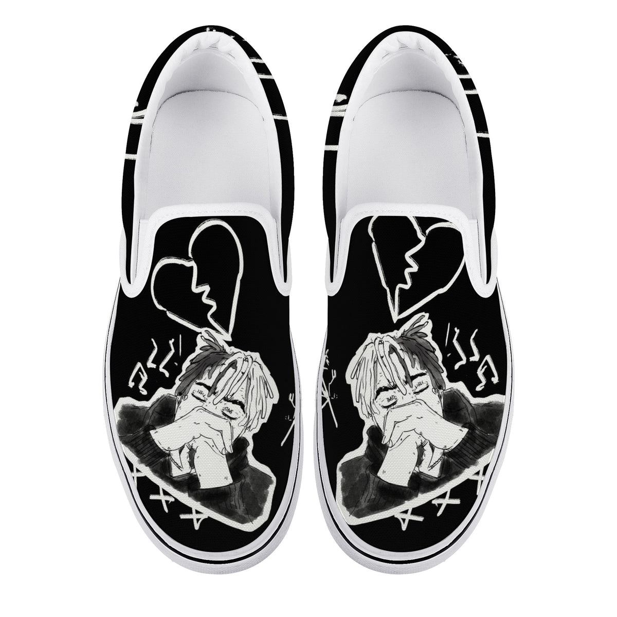 XXX Custom Vans Slip On Shoes