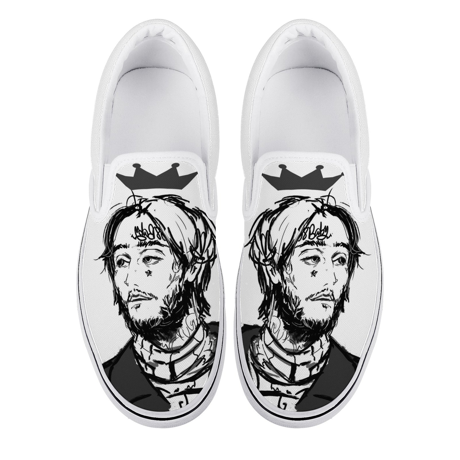 Lil Peep Custom Vans Slip On Shoes