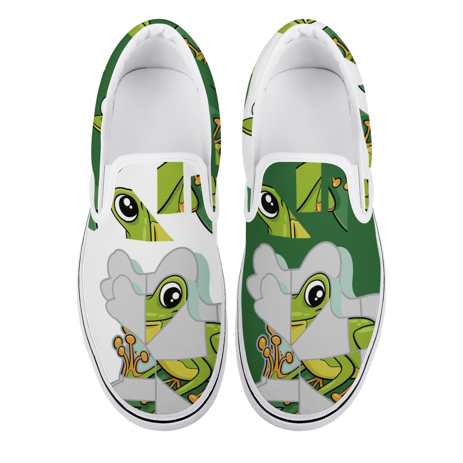 Frog Custom Vans Slip On Shoes