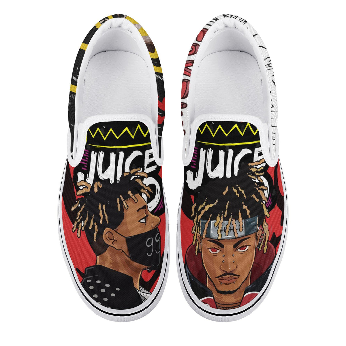 Juice Wrld Custom Vans Slip On Shoes