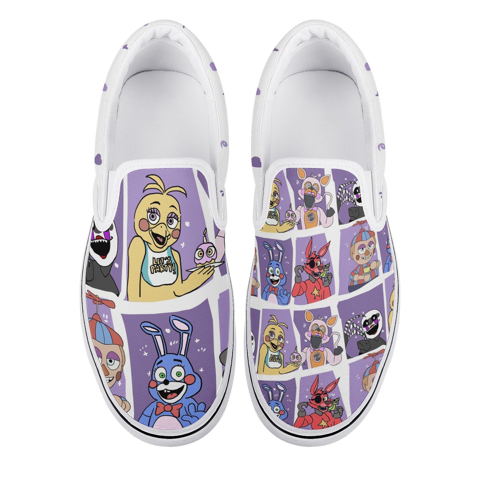 Five Nights At Freddy's Custom Vans Slip On Shoes
