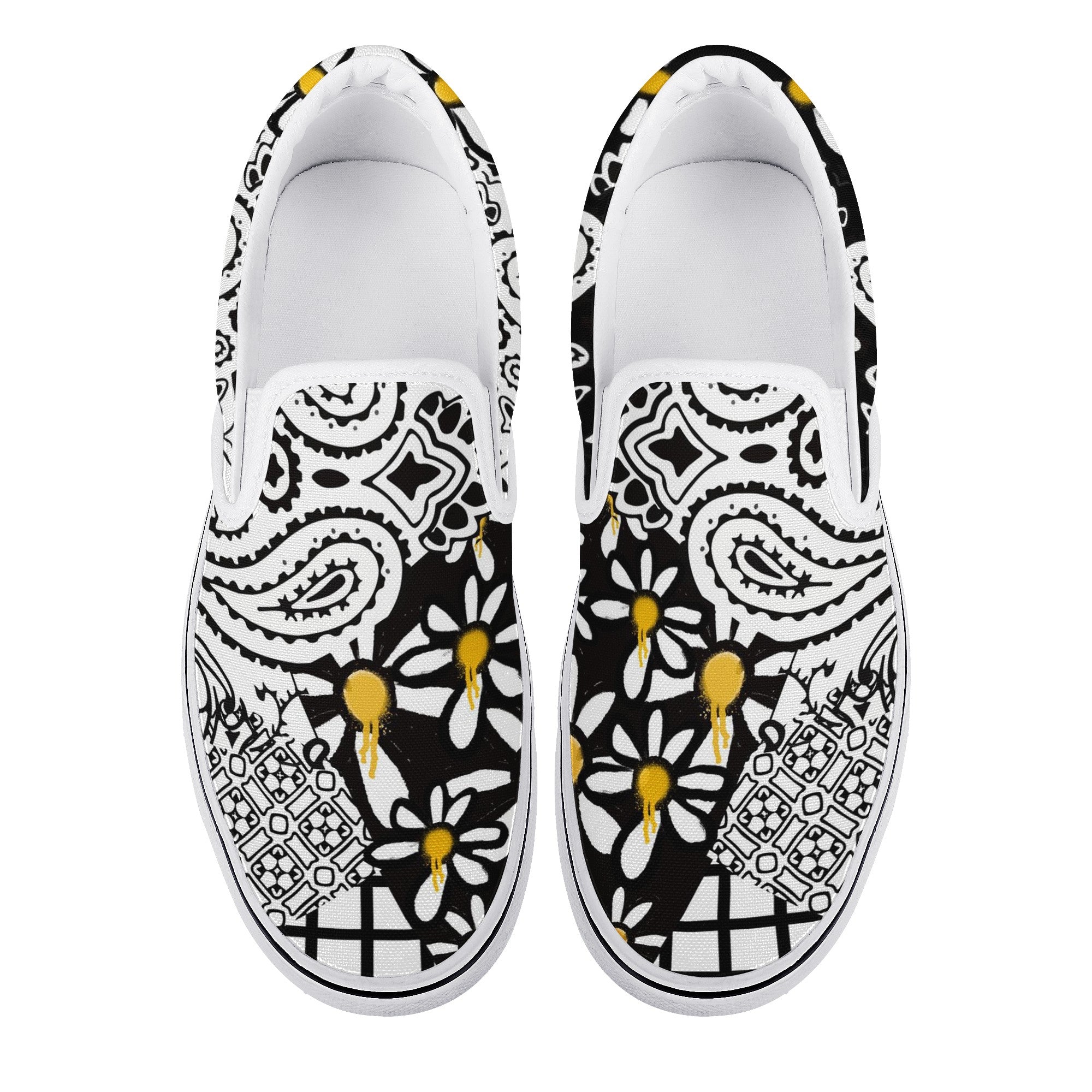 Daisy Custom Vans Slip On Shoes