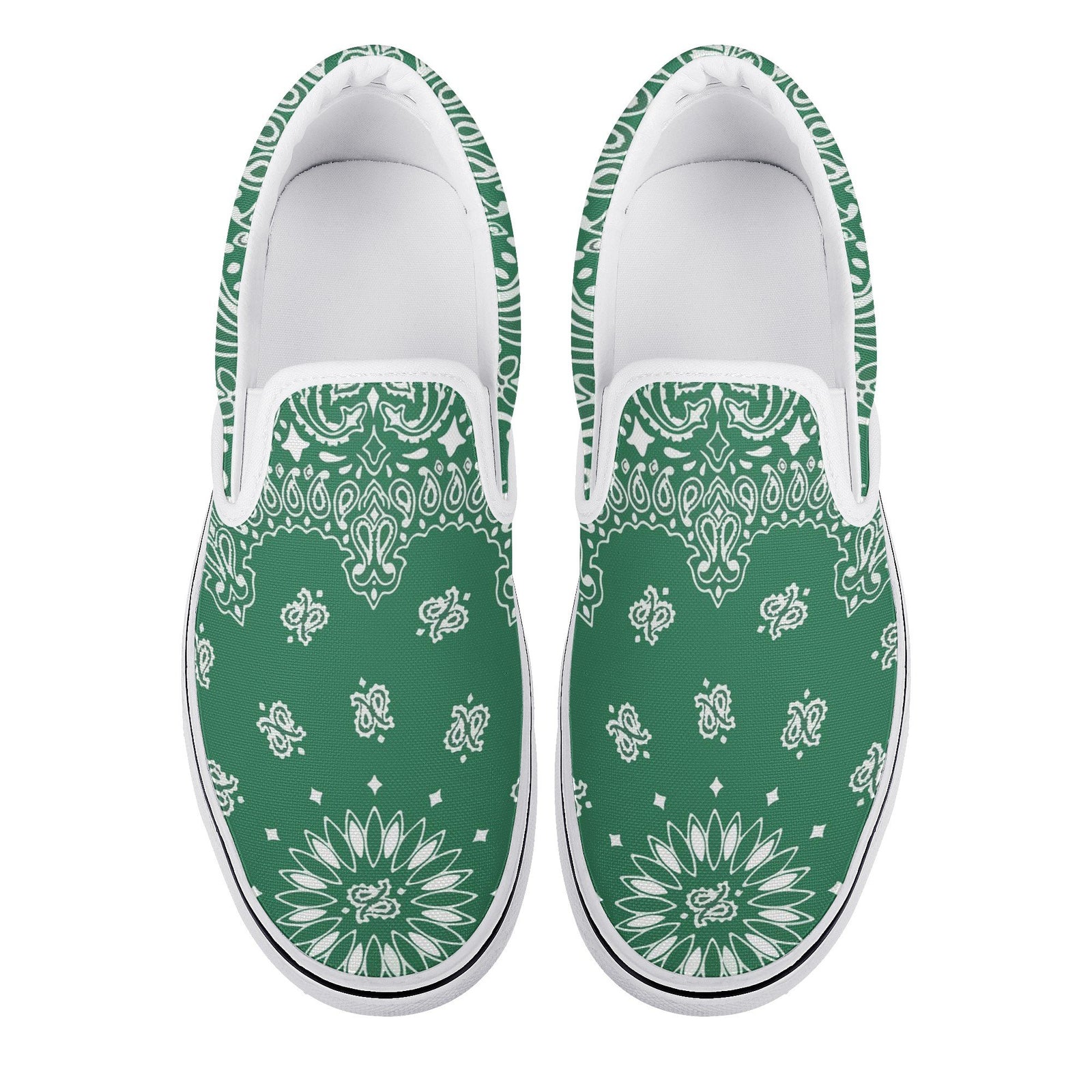 Bandana Custom Vans Slip On Shoes