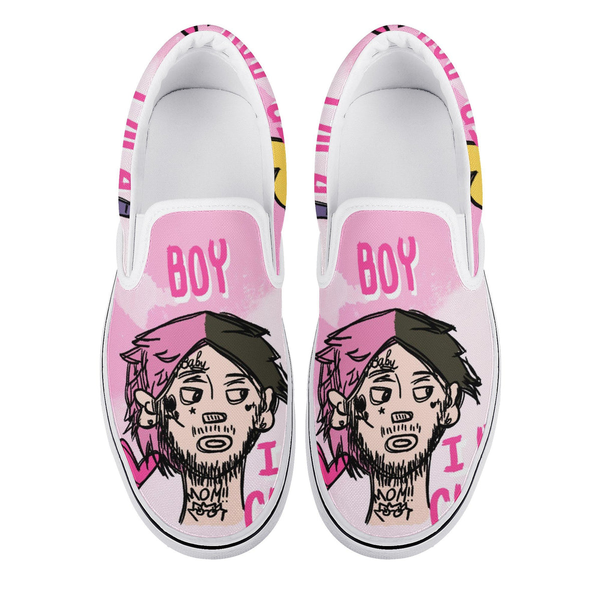 Lil Peep Custom Vans Slip On Shoes