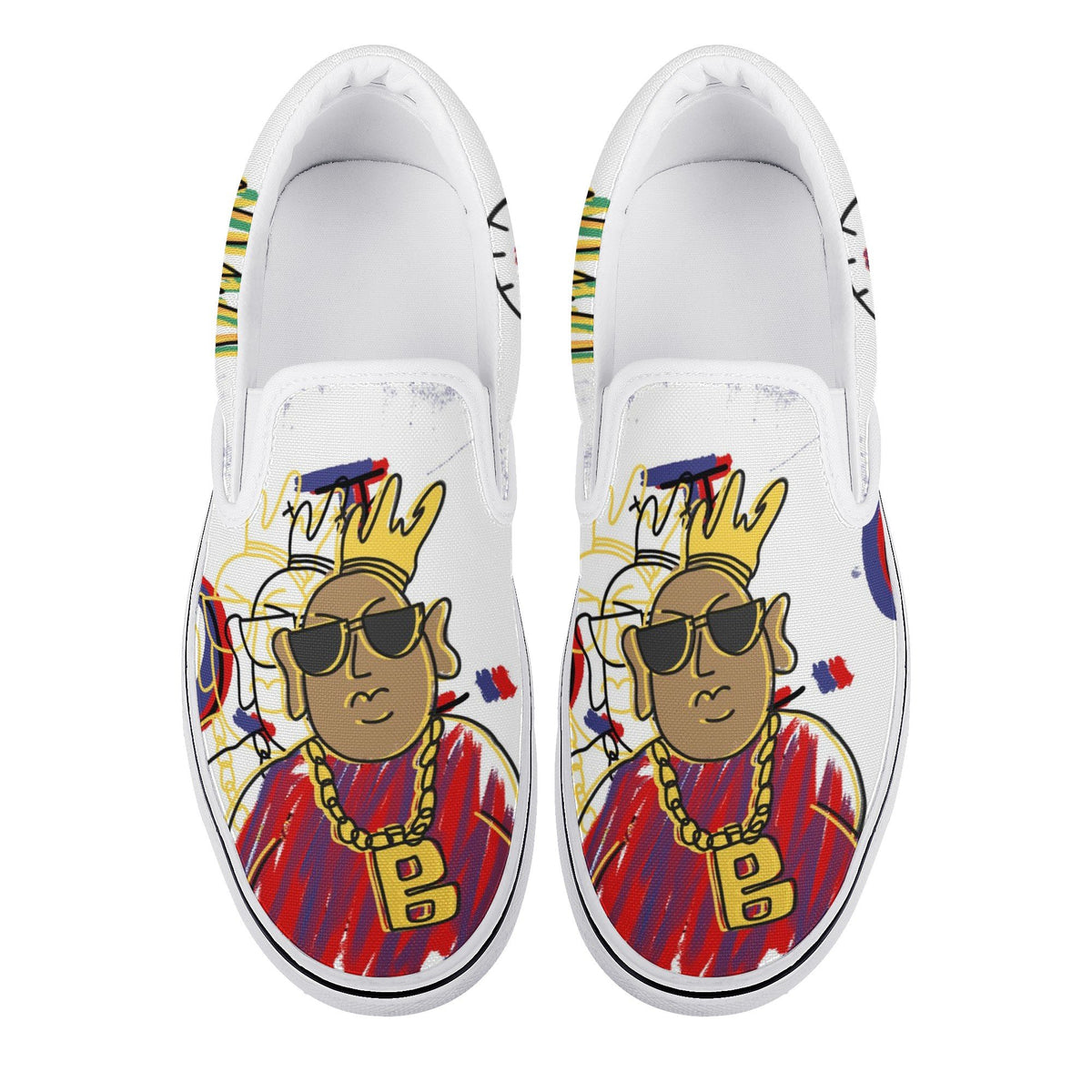 The Notorious B.I.G Custom Vans Slip On Shoes
