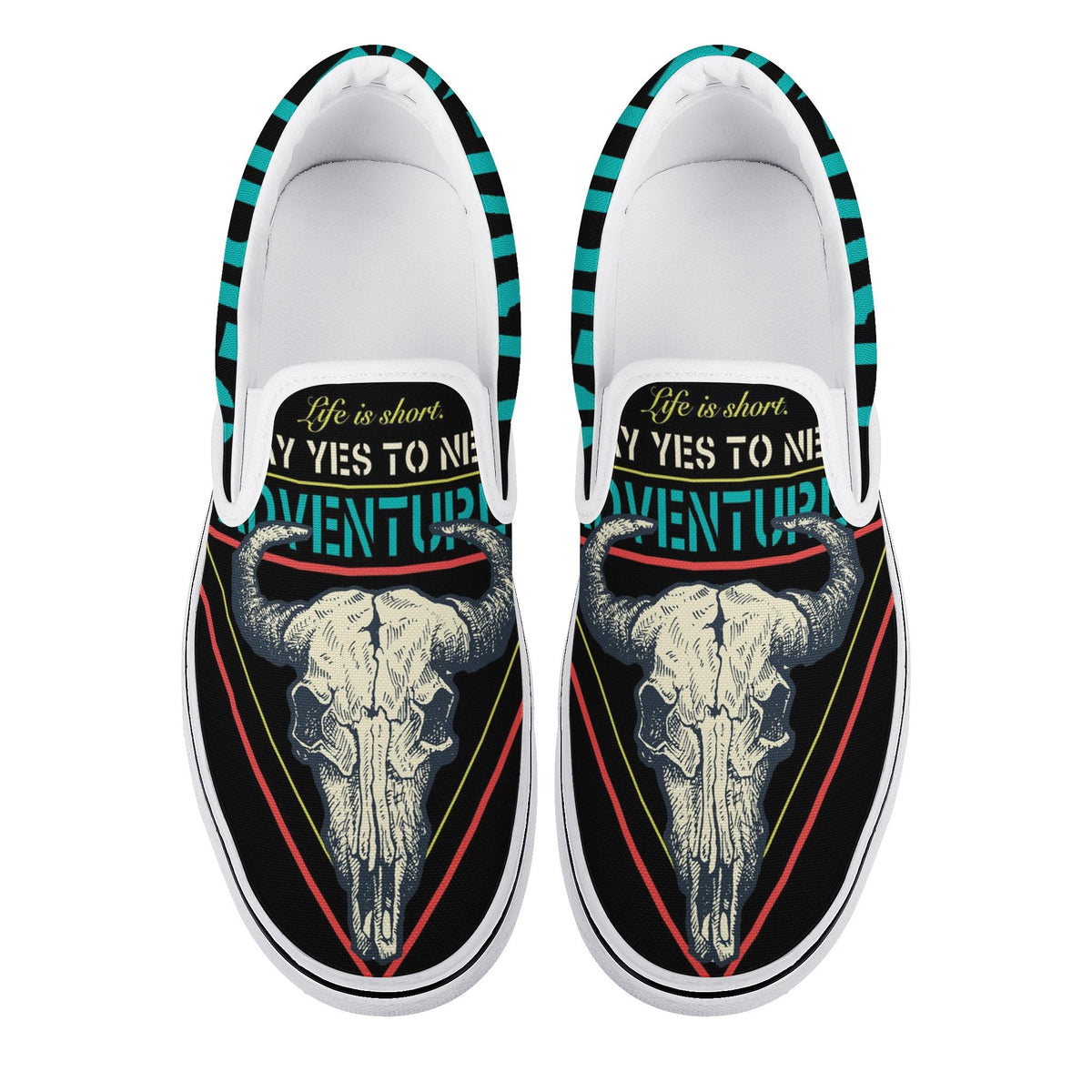 Goat Custom Vans Slip On Shoes