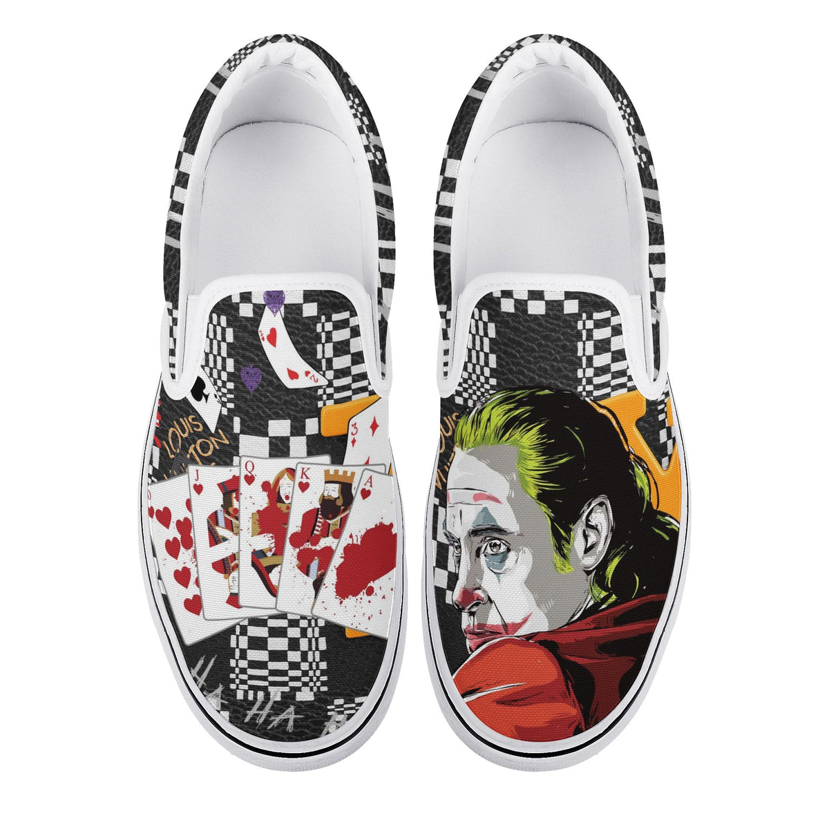 Joker Custom Vans Slip On Shoes