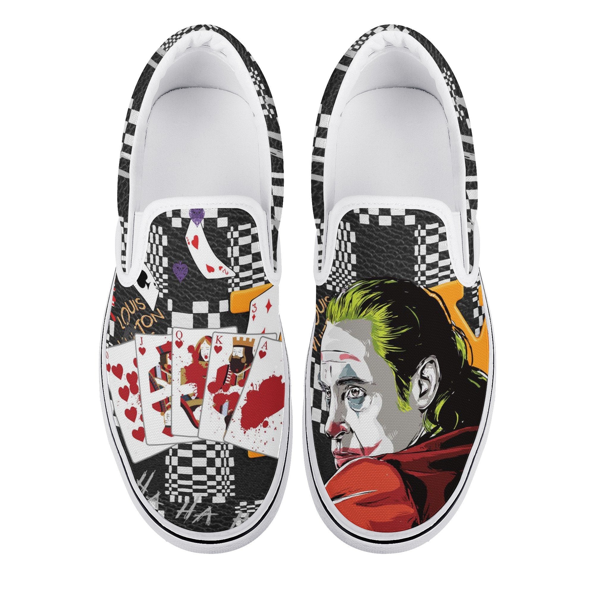 Joker Custom Vans Slip On Shoes