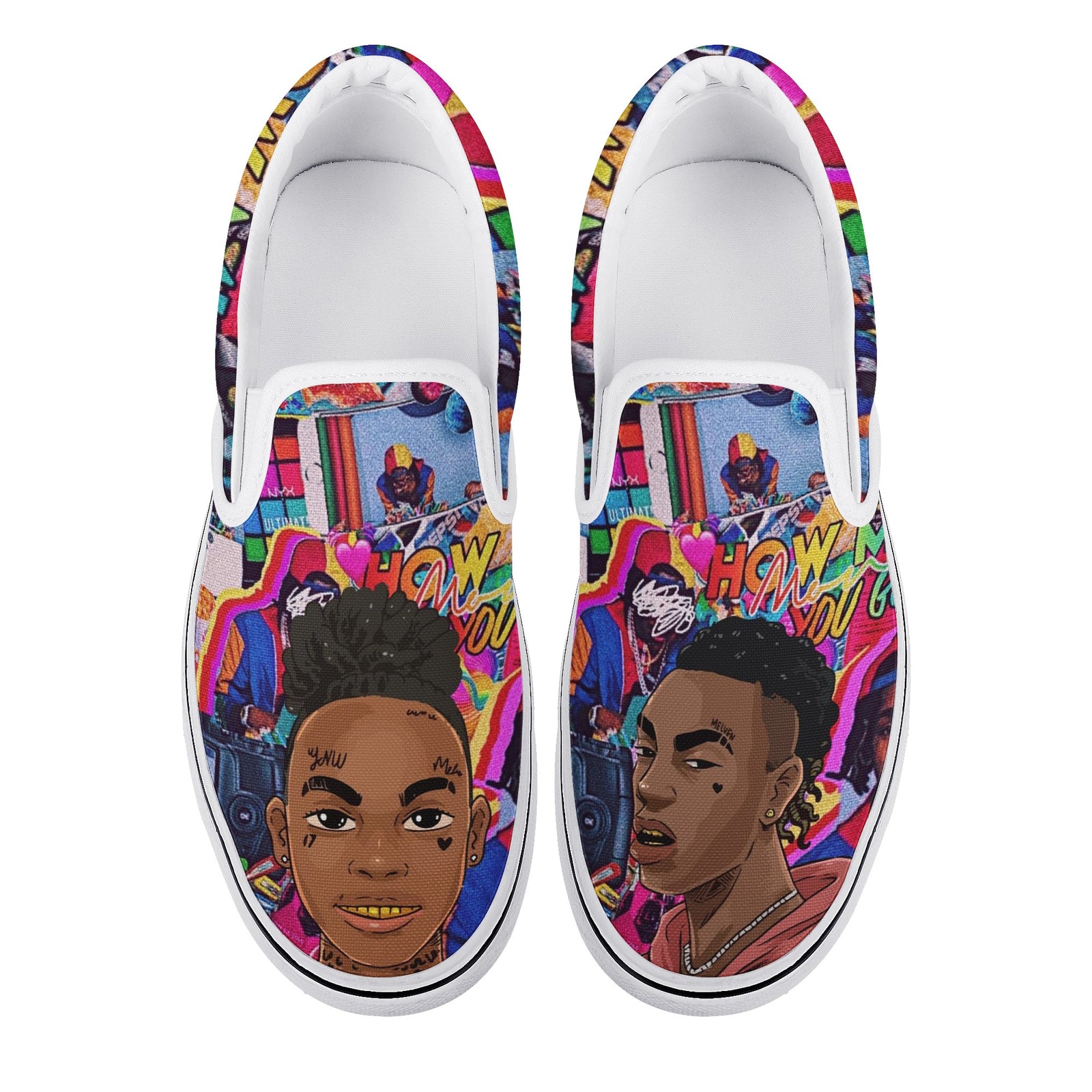Ynw Melly Custom Vans Slip On Shoes