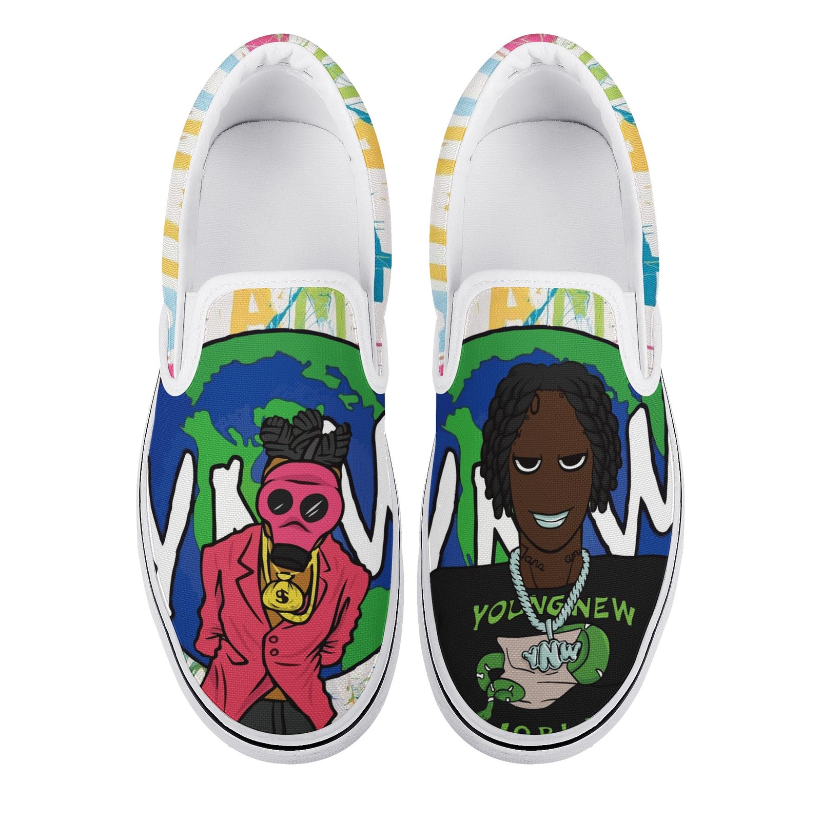 Ynw Melly Custom Vans Slip On Shoes
