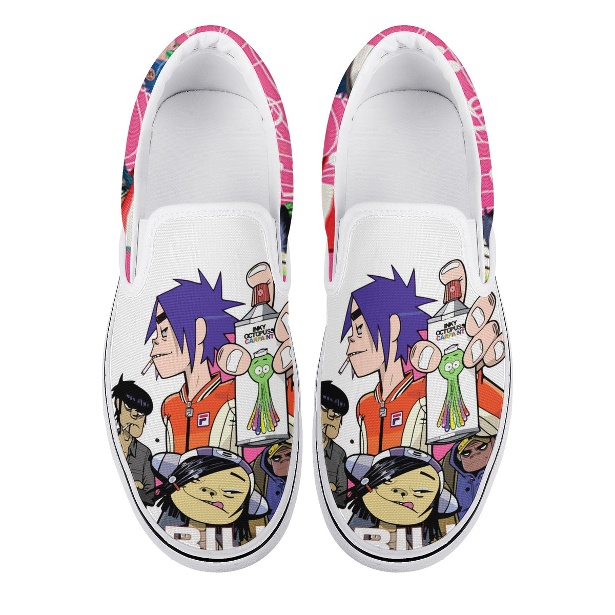 Gorillaz Custom Vans Slip On Shoes
