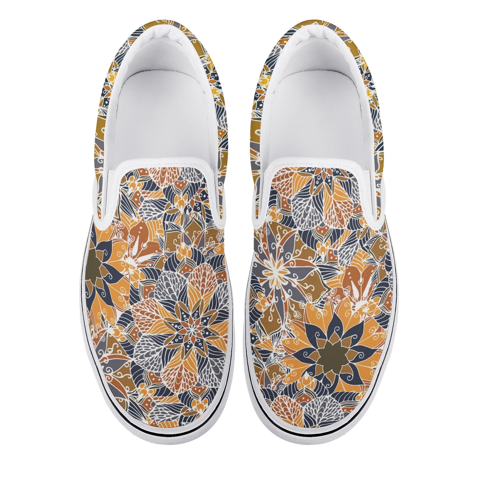 Mandala Custom Vans Slip On Shoes