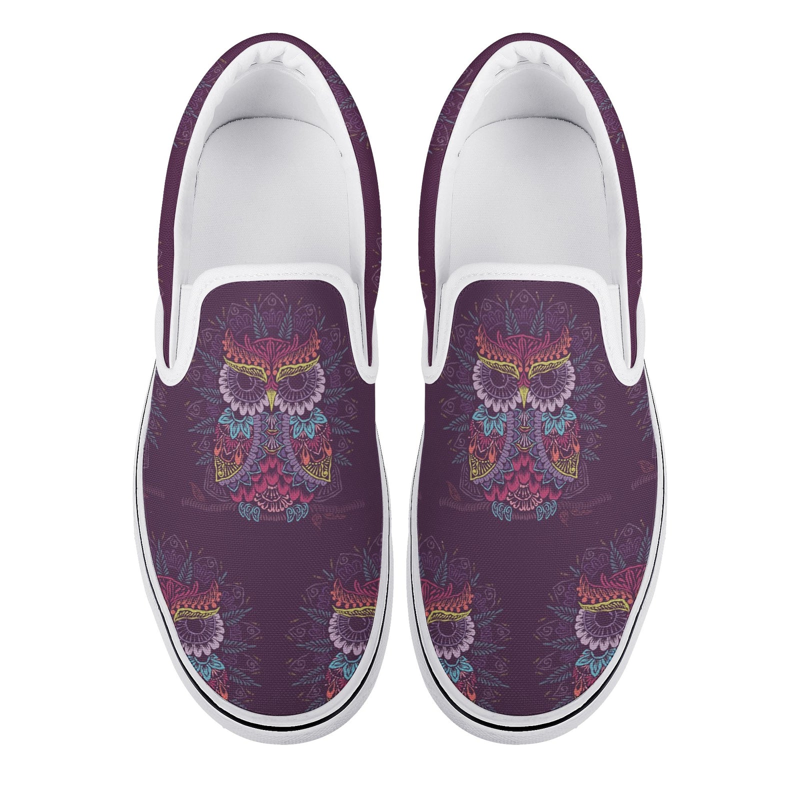 Mandala Custom Vans Slip On Shoes