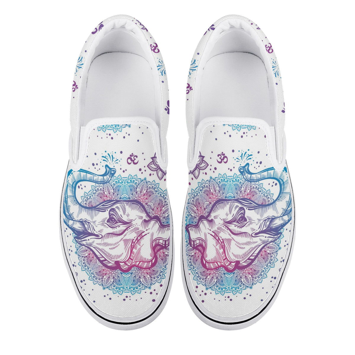 Mandala Custom Vans Slip On Shoes